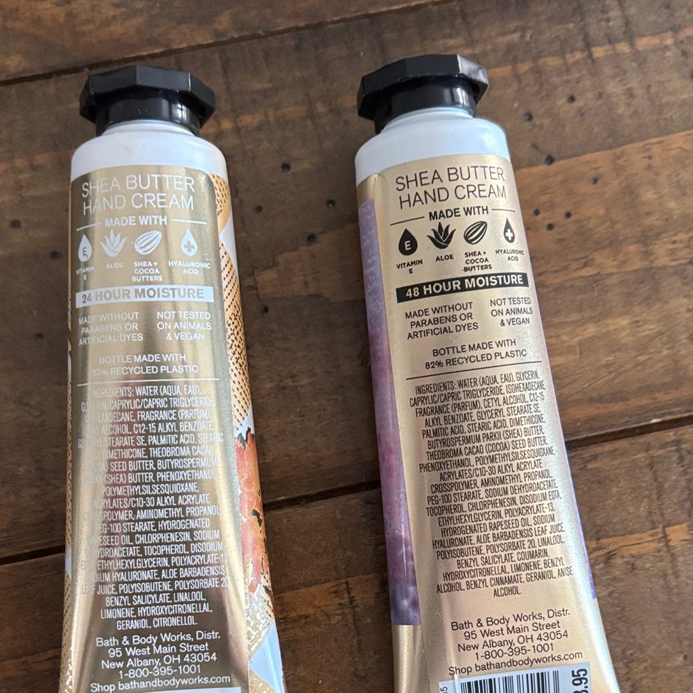 NWT Bath & Body Works Shea Butter Hand Cream Set - Gingham Glow & Vanilla Ease - Picture 3 of 4
